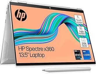 HP Spectre x360 13.5" 2-in-1 Laptop PC 14-ea0008sa, Touch Screen, Windows 10 Home, Powered by Intel Evo Platform & Intel Core i7-1165G7 Processor, 16GB RAM, Iris Xe Graphics, 512GB SSD, UWVA, Silver