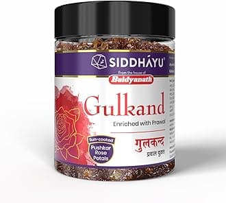 Baidyanath Asli Ayurved Gulkand - Enriched With Prawal Sun-Cooked Indian (Rose Petal Jam) - (200Gram)