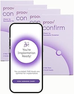 Confirm Implantation & Pregnancy Readiness Test - FDA Cleared Advanced Women’s Fertility Kit - Exclusive Progesterone Scoring System -4 Kit -Fertility & Hormone Tracker -Use with Ovulation Tests