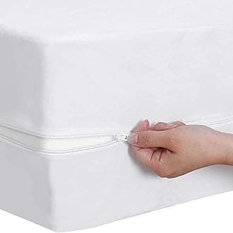 HIGH LIVING Zipper Anti Allergy Bed Bug Waterproof Mattress Total Encasement Protector Cover (4ft)