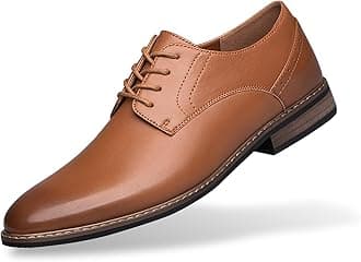 SILENTCARE Men's Oxford Formal Dress Shoes Business Comfortable Classic Lace Up Shoes