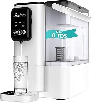 Y9T Countertop Reverse Osmosis Water Filter, Near Zero TDS 300 GPD 6 Stage Purification, RO Water Filtration System, Super Fast Filtering Portable Water Purifier