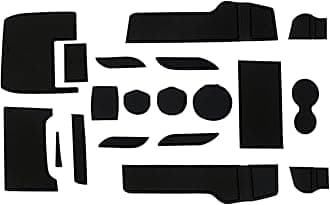 Asgohme Fit for Honda Civic 2016-2021 (Hatchback) Accessories, Upgraded Custom Non-Slip Cup Holder Inserts, Center Console Liners, Door Pocket Pads, Interior Anti-Dust Liner Mats (21-PCS, Black Trim)