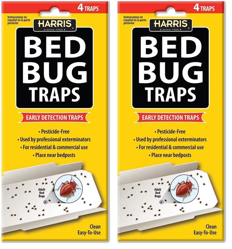 Harris Bed Bug Early Detection Glue Traps (4/Pack) (Pack of 2)
