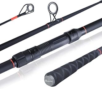 Sougayilang Carp Fishing Rod Carbon Fiber Spinning Fishing Rod,with Super Smooth Guide Ring,(3M/3.6M) 6/7 Section Portable Travel Fishing Pole for Saltwater or Freshwater Carp Rod