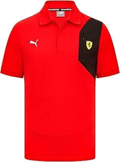 PUMA Scuderia Ferrari - Classic Logo Poloshirt - Mens - Red - Official Fanwear Merchandise