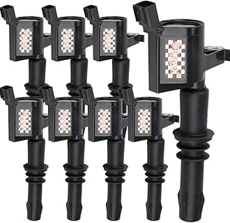 Bravex 8 Pack Straight Boot Ignition Coils 15% More Energy F-150 for Ford Lincoln Mercury V8 V10 4.6l 5.4l 6.8l Compatible with DG511 C1541 FD508-Upgrade (Black)