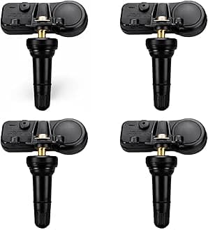 TPMS Sensor GM, 4 Pack 315MHz Tire Pressure Monitoring System Sensor Compatible for Chevy Silverado GMC Cadillac Buick, Replaces# 13586335 13581558 13598771 13598772