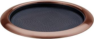 Service Ideas TR119RIRG Tray with Removable Insert, 9" Round, Stainless Steel, Rose Gold