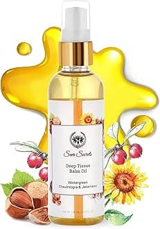 Seer Secrets Ayurvedic Wintergreen, Chaulmogra & Jatamansi Balm Oil for Deep Tissue Relaxation| Pain Relief oil for Body, Back, Knee, Legs, Shoulder and Muscle pain -100 ml)