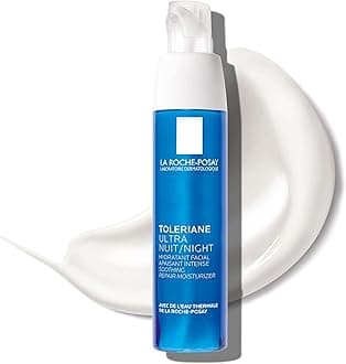 La Roche-Posay Toleriane Dermallergo Night Cream for Face, Intense Soothing Moisturizer with Vitamin E, Allergy Tested, for Sensitive Skin, Formerly Toleriane Ultra Night