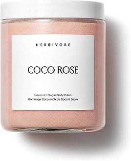 - HERBIVORE Coco Rose Coconut Oil Body Polish | Exfoliating Body Scrub with Shea Butter | Smooths & Softens Skin, Plant-Based, Vegan, for All Skin Types