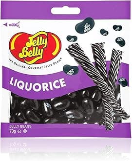 JB314 Jelly Beans - Liquorice Flavor, 70 Gram