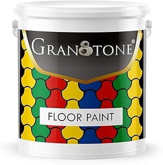 GRANOTONE Floor Paint 4 Litre Orange Colour Polyurethane and Acrylic Polymer Based Concrete Sealer Anti Slip Thick and Durable for Cement Floor and Tiles Made in India