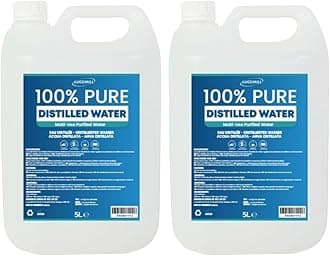 Lucemill Distilled Water | 10 Litre (2x5L) | Distilled Water for CPAP Machines, Irons, Cleaning Machines and More | Made in the UK