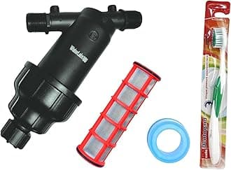 WaterLabs 121Y Water Tank Filter | BIS Certified | Screen Filter | 90 Micron | with Cleaning Brush and Teflon Tape | 1 Year Warranty | Sediment Filter for Home