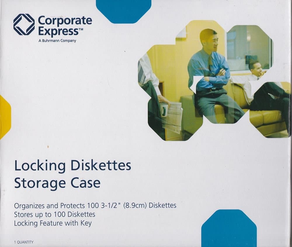 Locking Diskettes Storage Case