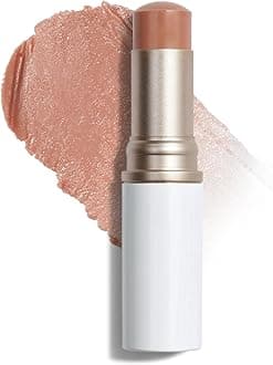 True Dimension Radiance Balm 10g (DAWN RAY) - Natural Shimmer Glow Face Highlighter, Transparent Color Tones, Brighten Skin Tone, Slim Fitting Texture, Blush, Eye Shadow Multi Makeup Stick