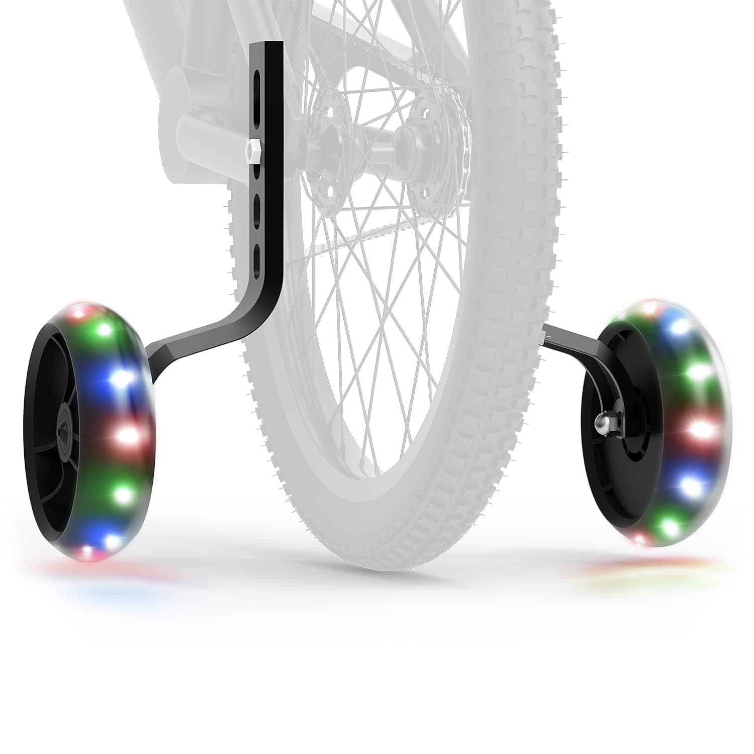Jetson Spark Light-Up Training Wheel Accessory | Includes Motion Activated Light-Up Wheels| 4 Inch Wheels | Fits Bike Wheels from 12 to 20-inches |Comes with Durable Steel Brackets| Ages 3+