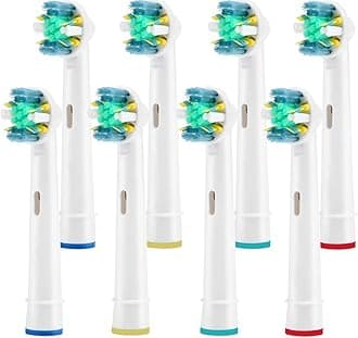 Toothbrush Replacement Heads Refill for Oral-B Electric Toothbrush, 8 Count with Covers