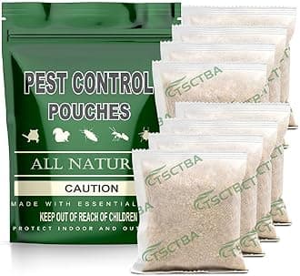 Pest Control Pouches, Mice Repellent Indoor, Rodent Repellent, Mouse Repellent, Mouse Deterrents, Rat Repellent for House,Roach,Spider,Roach,Ant,Mosquito,Silverfish and Lizard Repellent- 8P