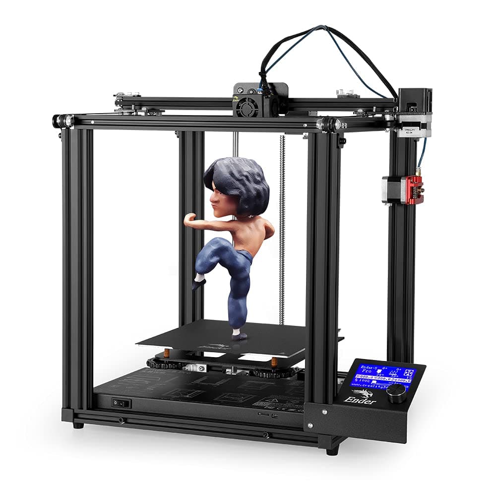 Creality Ender 5 Pro 3D Printer, Upgraded 32 bits V4.2.2 Silent Mainboard, Large DIY FDM Printing, Resume Print, Powerful Filament Extruder, Cubic Structure, Print Size 8.7x8.7x11.8 inch