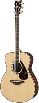 Yamaha FS830 Small Body Solid Top Acoustic Guitar, Natural