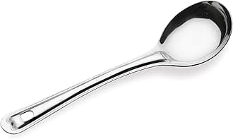 Crystal - CC943 Oval Medium Stainless Steel Serving Spoon, Silver