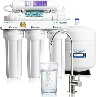 APEC Water Systems ROES-PH75 Essence Series Top Tier Alkaline Mineral pH+ 75 GPD 6-Stage Certified Ultra Safe Reverse Osmosis Drinking Water Filter System