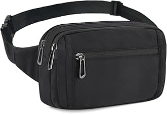Fanny Packs for Women,Fashionable Crossbody Belt Bags Waist Pack for Teen Girls,Bum Hip Bag for Travel Hiking Cycling Running,Easy Carry Any Phone,Wallet (Black02)