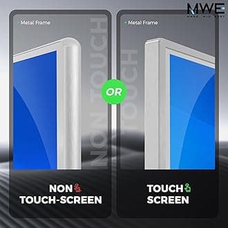 32 Inch Indoor Touchscreen Digital Signage Floor Standing Digital Interactive Kiosks LCD Totem Monitor with WiFi/USB Input Auto Media Player Android System,Store Displays Screens(White)