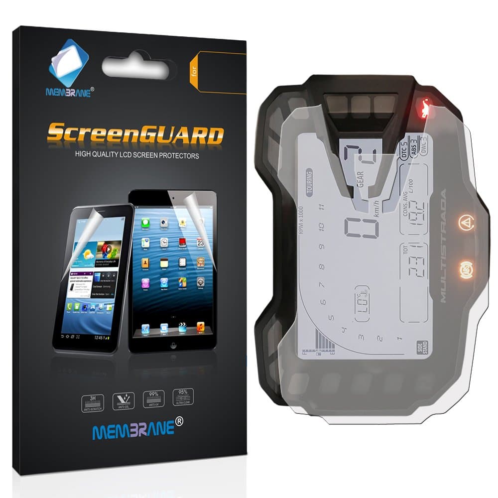 Membrane 3 x Screen Protector compatible with Ducati MultiStrada 1200S