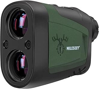 Mileseey Professional Precision 660Yards Golf Range Finder with Slope Compensation,±0.55yard Accuracy,Flag Pin Lock,6X Magnification,Scan Measurement