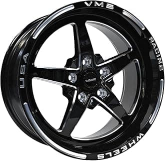 VMS RACING Wheels Star 17X10 5X115 30 ET 73.1 CB Black Milling Finish