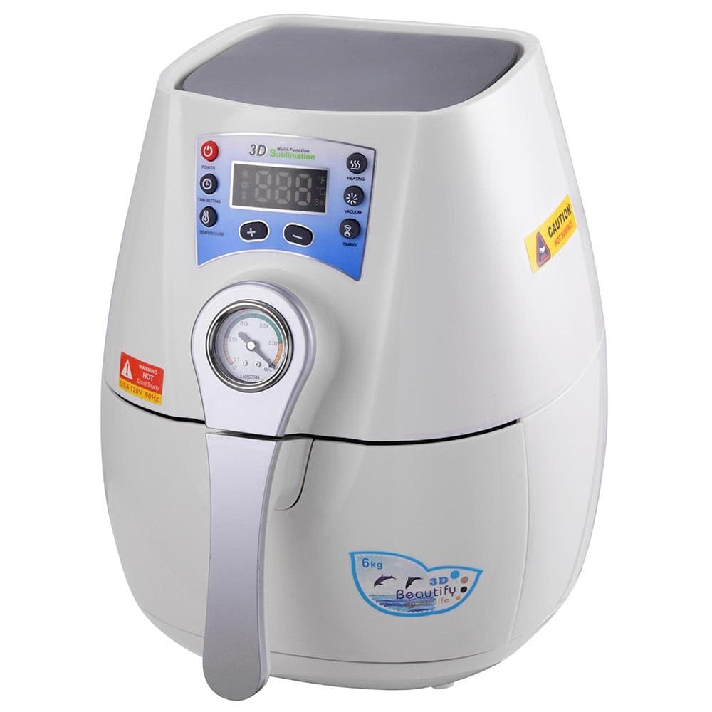 Yescom 3D Mini Vacuum Heat Press Machine Transfer Sublimation Printer Phone Case Mug