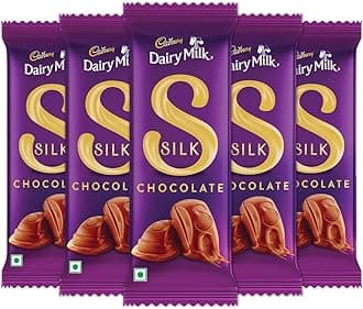 Cadbury Dairy Milk Silk Chocolate Bar, 64 Gram (Pack Of 5)