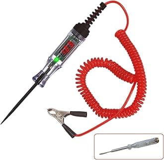 Circuit Tester, Power Probe, 3-90V DC Voltage Tester with Digital Test Light Flashlight, Measures Polarity Continuity, for Automotive Fuse Tester, Wiring Checking