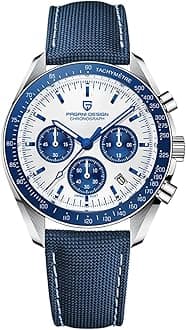 Pagani Design 1701 V3 Men's Chronograph Quartz Dial 40mm VK63 Movement Stainless Steel Mirror Sapphire Watch 100 Metre Water Resistant Sports Watch