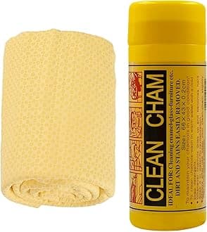Dotted Premium Super Absorbent PVA Chamois | Leather Towel for Car, Office, Home Cleaning | Super Absorption Chamois Capacity of 250 Ml Water (1, 66x43 Large)