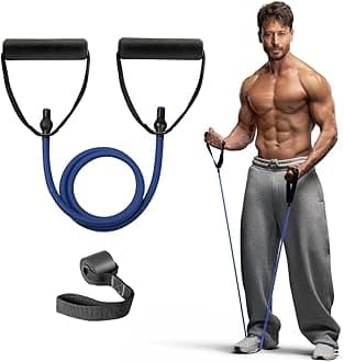 Slovic Resistance Tube [Upto 10 KG] | Resistance Band for Workout | Stretching Band for Exercise Band | Resistance Bands Set | Gym Equipment for Home Workout | Ideal for Men & Women