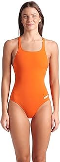 Womens Solid Team Swimsuit Swim Pro Back MaxLife Open Back Bathing Suit Athletic Swimwear