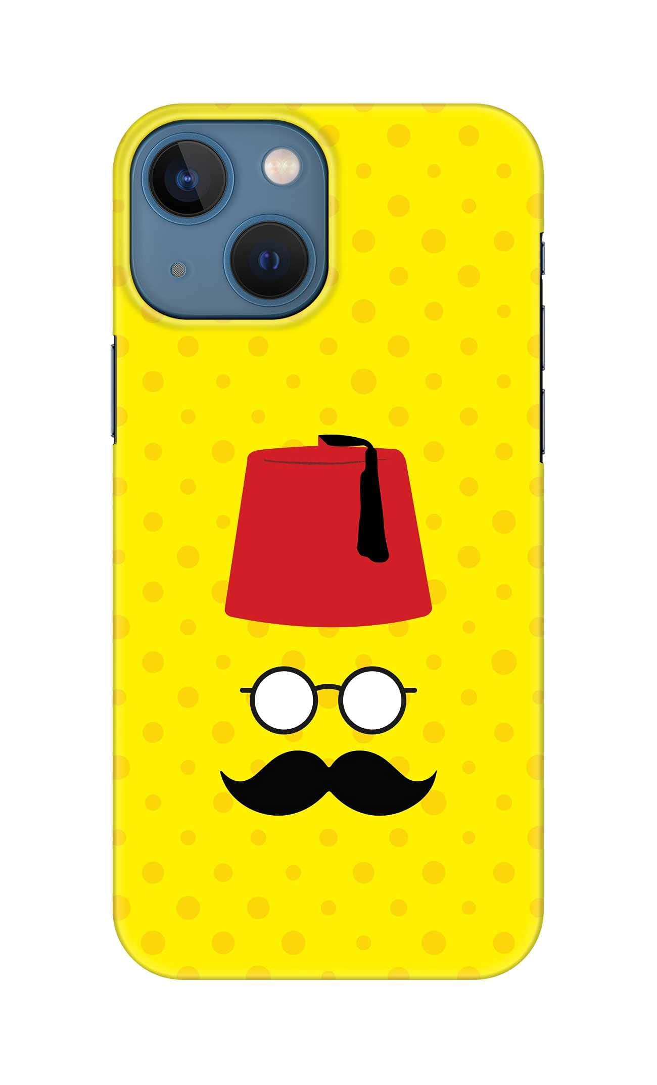 StylizeddStylizedd Case Compatible with iPhone 13 Mini, SlimSnap Classic Series Mobile Cover Hard PC Shield Matte Finish Print [Designed for Apple iPhone 13 Mini] - Moussy Basha