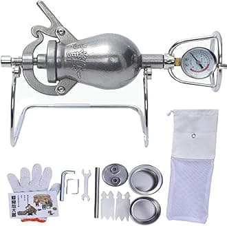 Hand Popcorn Machine, 100ml High Pressure Popcorn Maker, Chinese Traditional Old-Fashioned Pop Corn Machine, Stainless Steel Mini Hand Cannon Food Amplifier