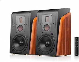 HiVi-Swans M300MKII Bluetooth& WiFi Bookshelf Speakers, 360W RMS Studio Monitors 3 Way Audiophile Speakers, Hi-Res Sound 6.5" Woofer Home Speakers for Desktop PC/TV/Turntable