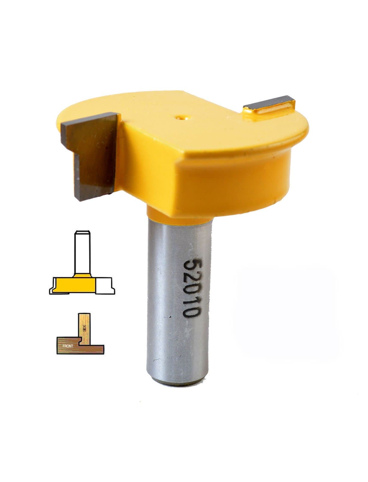 Workshop Tools 2" Drawer Lock Router Bit, 1/2" Shank - 52010