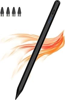 Active Stylus Pens for Touch Screens, DOGAIN Pencil for Android, Rechargeable Tablet Pen POM Tip Magnetic iPad Pencil for iPad/Pro/Air/Mini/iPhone/iOS/Android and Other Touch Screen