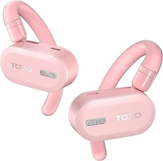 TOZO Open-Ear Headphones, Adjustable Ear Hooks, Ultra-Comfort, Punchy Bass Bluetooth Headphones 5.4 with Smart Digital Display, ENC Noise Cancelling Running Headphones, Fast Charging