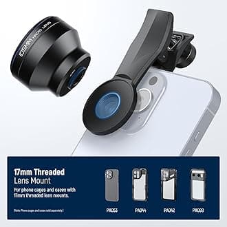 NEEWER 105mm マクロレンズ 17mmネジレンズクリップと67mmフィルターアダプターリング付き モバイルマクロ撮影に最適 スマホレンズ スマホ...