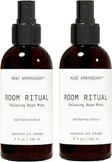 Room Ritual - Aromatic and Relaxing Room Mist, 8 oz, Infused with Natural Essential Oils - California Citrus, 2 Pack