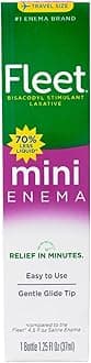 Fleet Laxative Bisacodyl Enema, 1.25 fl oz (Pack of 10)